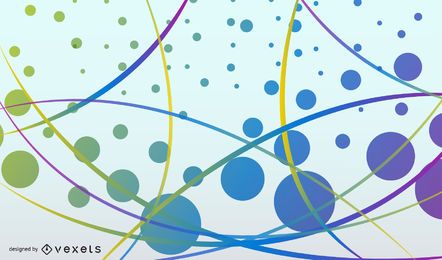 Colorful abstract lines design