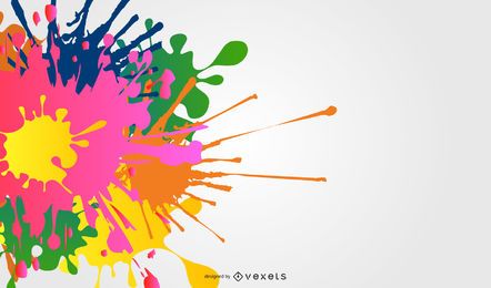 Colorful Ink Splashes