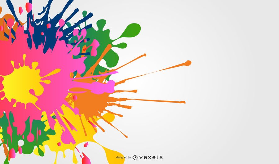 Colorful Ink Splashes Colorful Ink Splashes