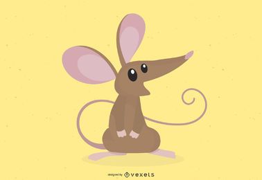 Brown Mouse Cute Cartoon
