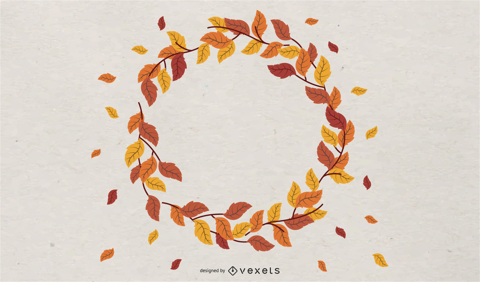 Autumn frame design background