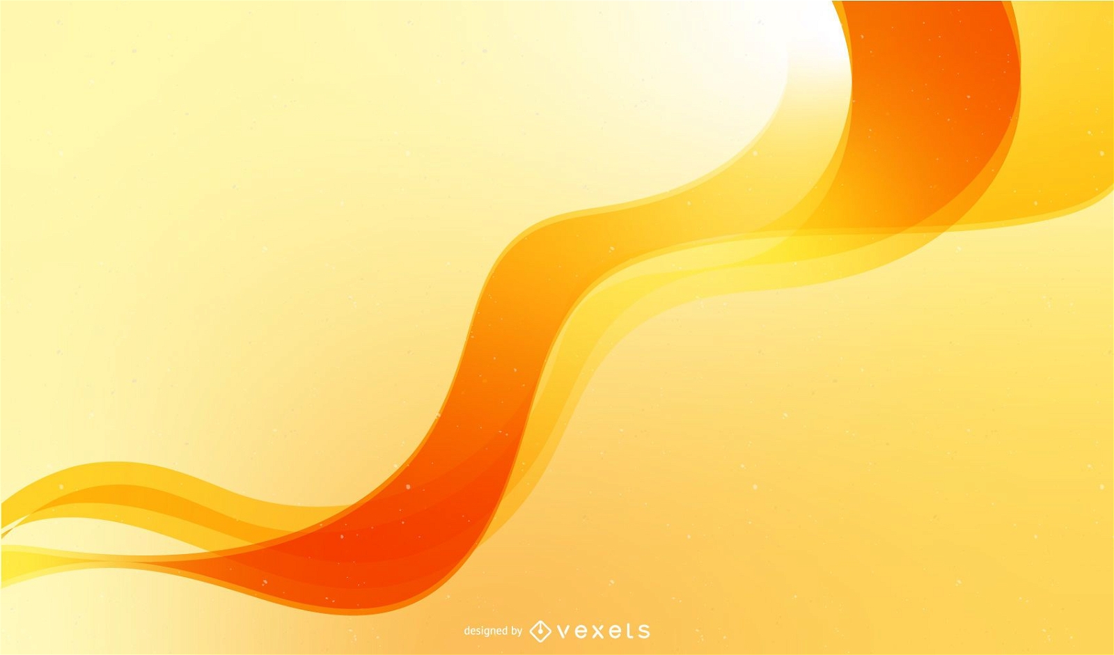 Desenho de cen?rio abstrato com onda laranja
