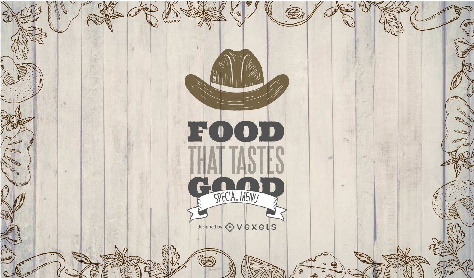 Diseño de banner de comida de restaurante occidental