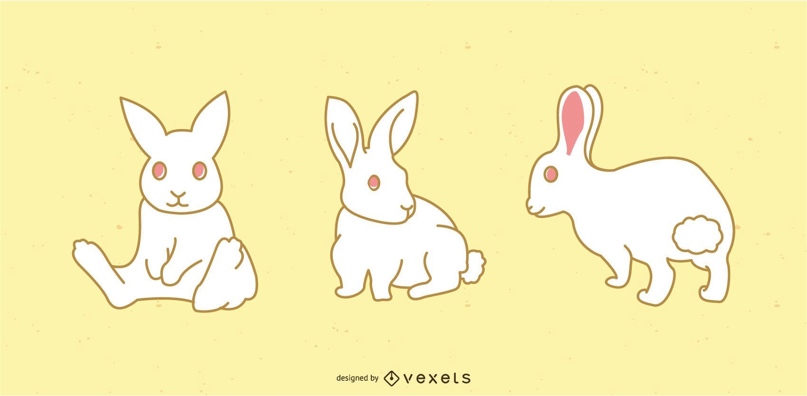 Vector lindo conejo