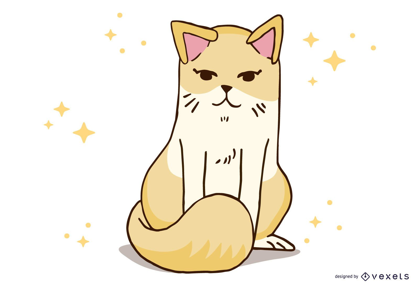 Vector de gato animal