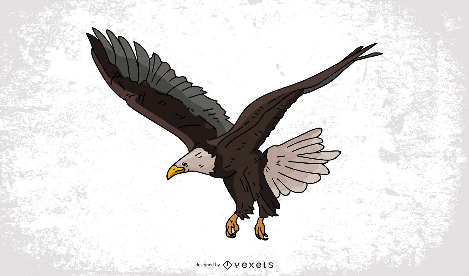 Weißkopfseeadler-Karikaturzeichnung