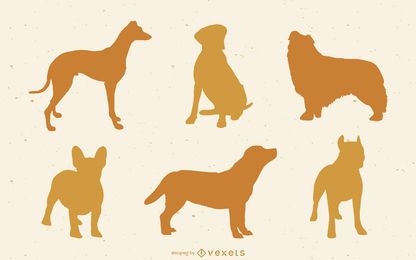 Dog Silhouette Vector Pack