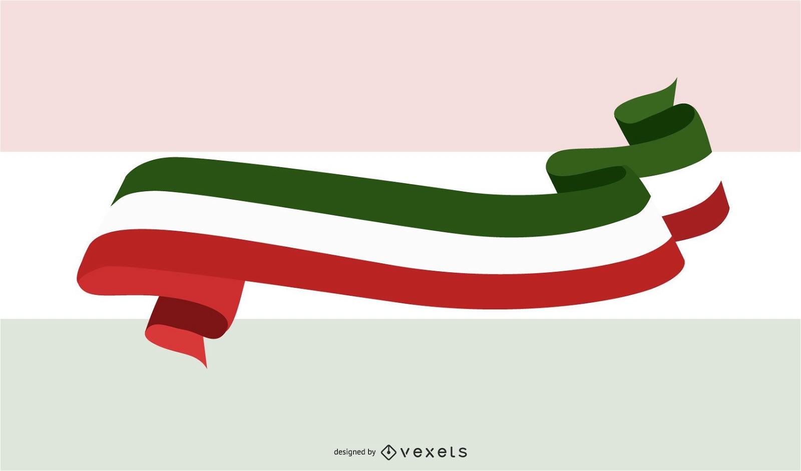 Vector de bandera italiana