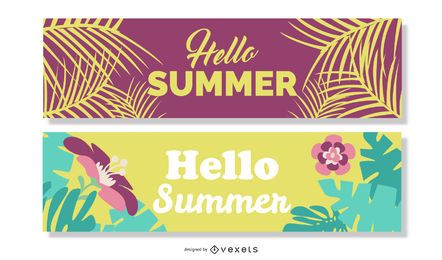 Vetor de banner de verão
