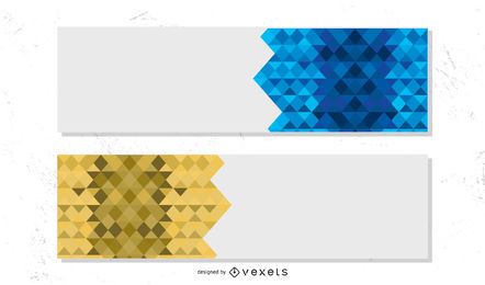 Bunter Banner-Vektor