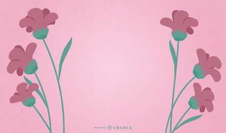 Vector de banner de clavel