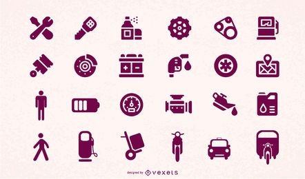 automotive accessories icon vector