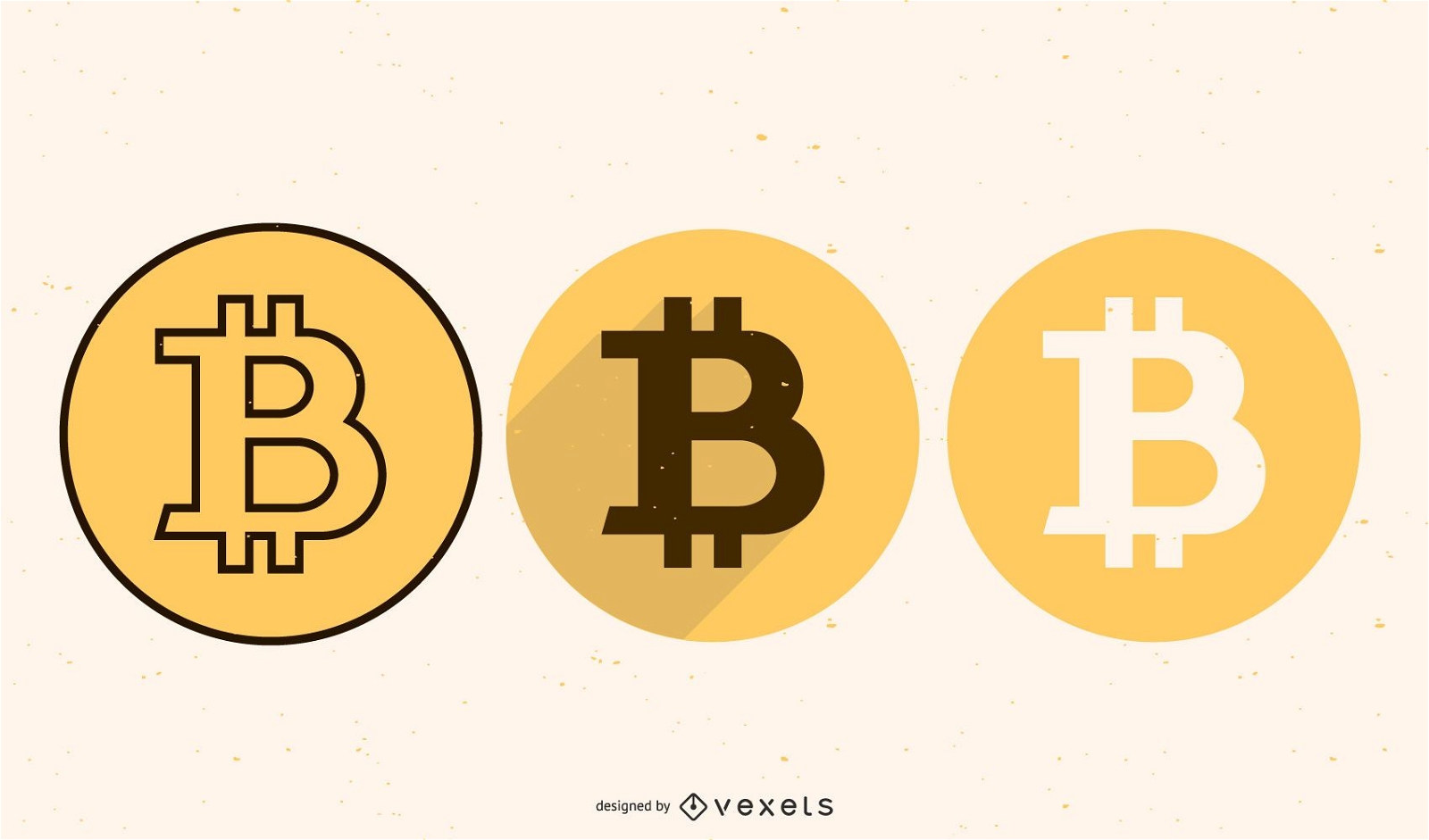 Iconos del logotipo de Bitcoin