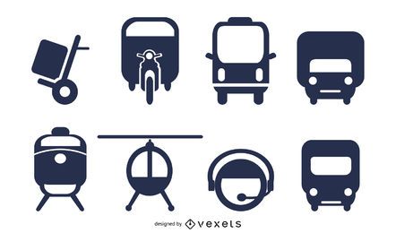 transport icon 2 vector
