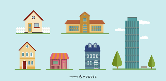 Vector Building Icon Set Vector Building Icon Set