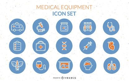 Vector de icono de equipo médico