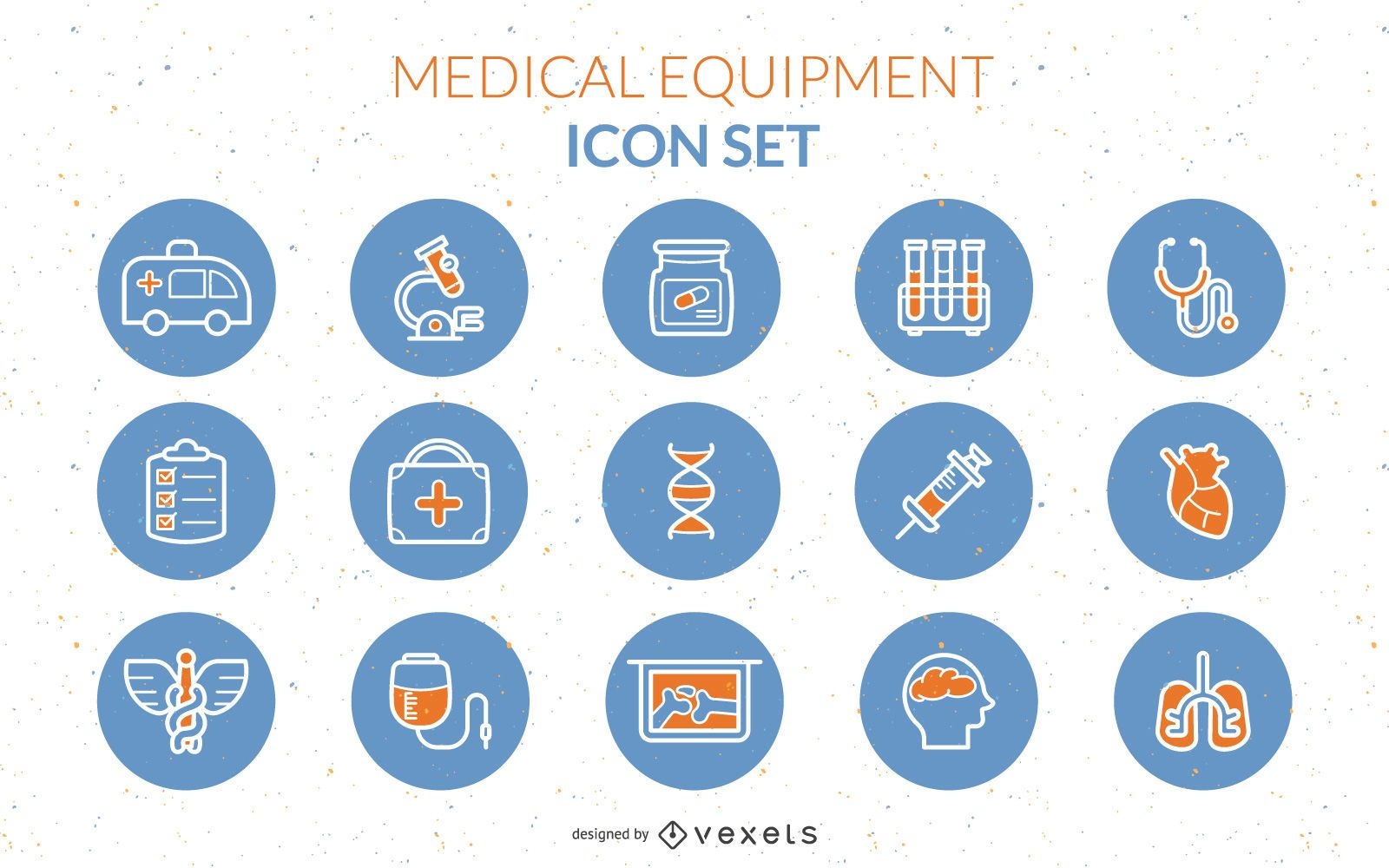 Medical equipment icon vector