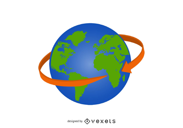 Icono de vector de globo Icono de vector de globo