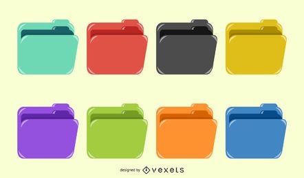 colorful abstract folder icon