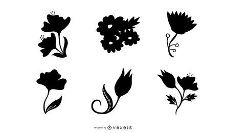 6 Floral Vector