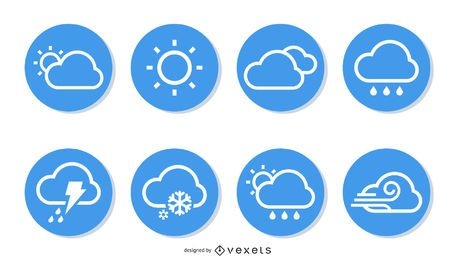 Simple weather icon collection pack