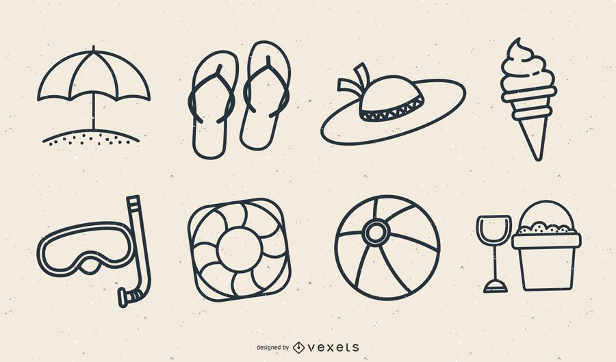 Icono de verano gratis Vector Icono de verano gratis Vector