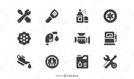 Vector icono de mantenimiento de vehículos Vector icono de mantenimiento de vehículos