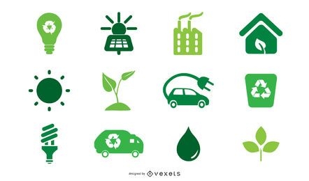 Grüne Symbole