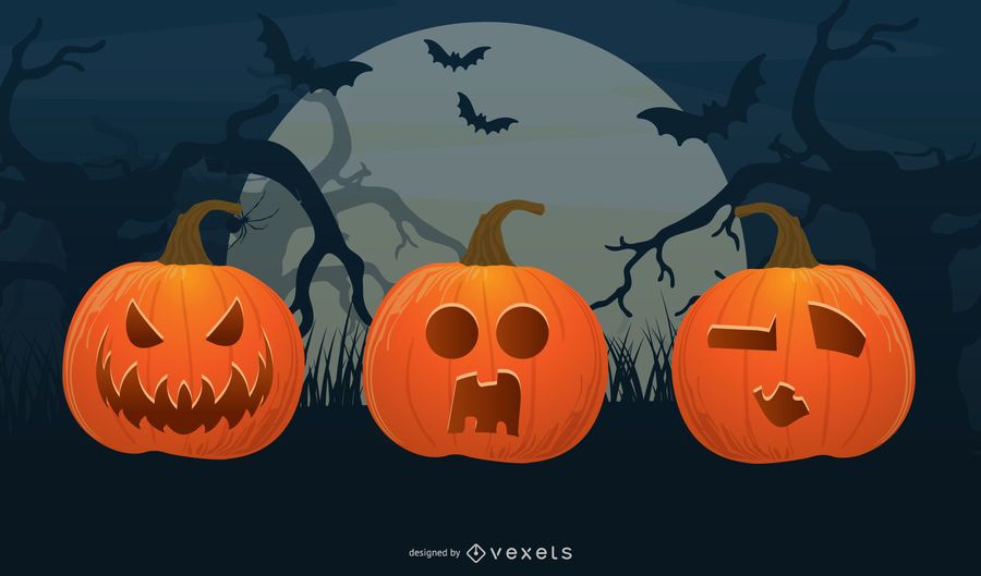 vector de cabeza de calabaza de halloween vector de cabeza de calabaza de halloween