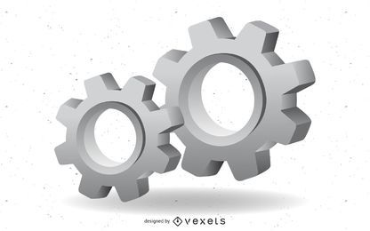 3d engranaje vector mecanico 3d engranaje vector mecanico