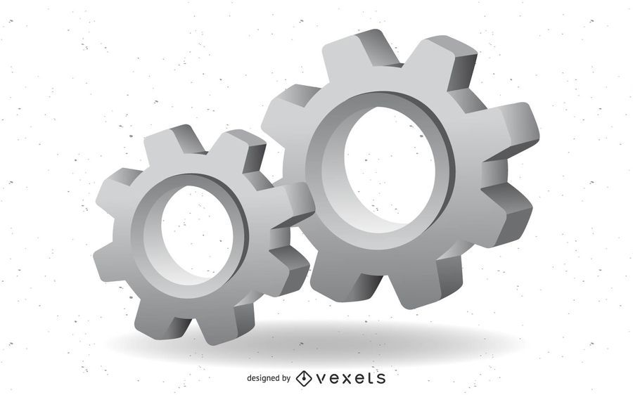 3d engranaje vector mecanico 3d engranaje vector mecanico