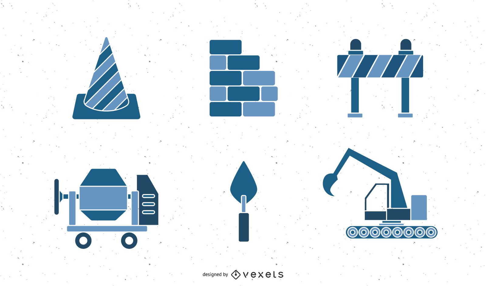 Colección De Iconos De Construcción Y Constructores Descargar Vector