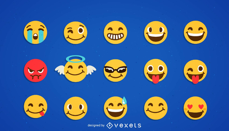 Icono de Vector de emoticones frescos