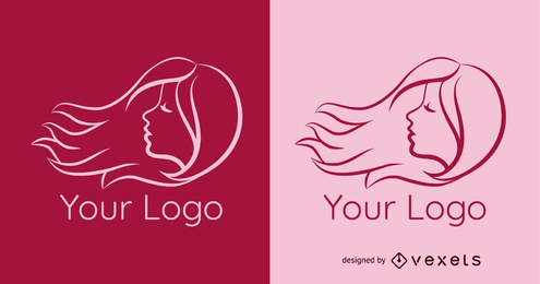 Hair Salon Logo Template Vector