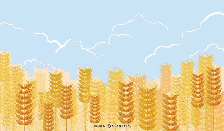 Yellow Wheat 02 Vector Yellow Wheat 02 Vector