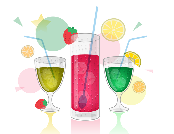 Vector Colorful Drinks - Vector Download