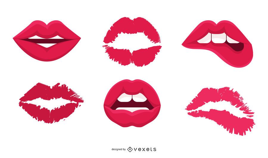 Vektor Lippen Kuss Vektor Lippen Kuss
