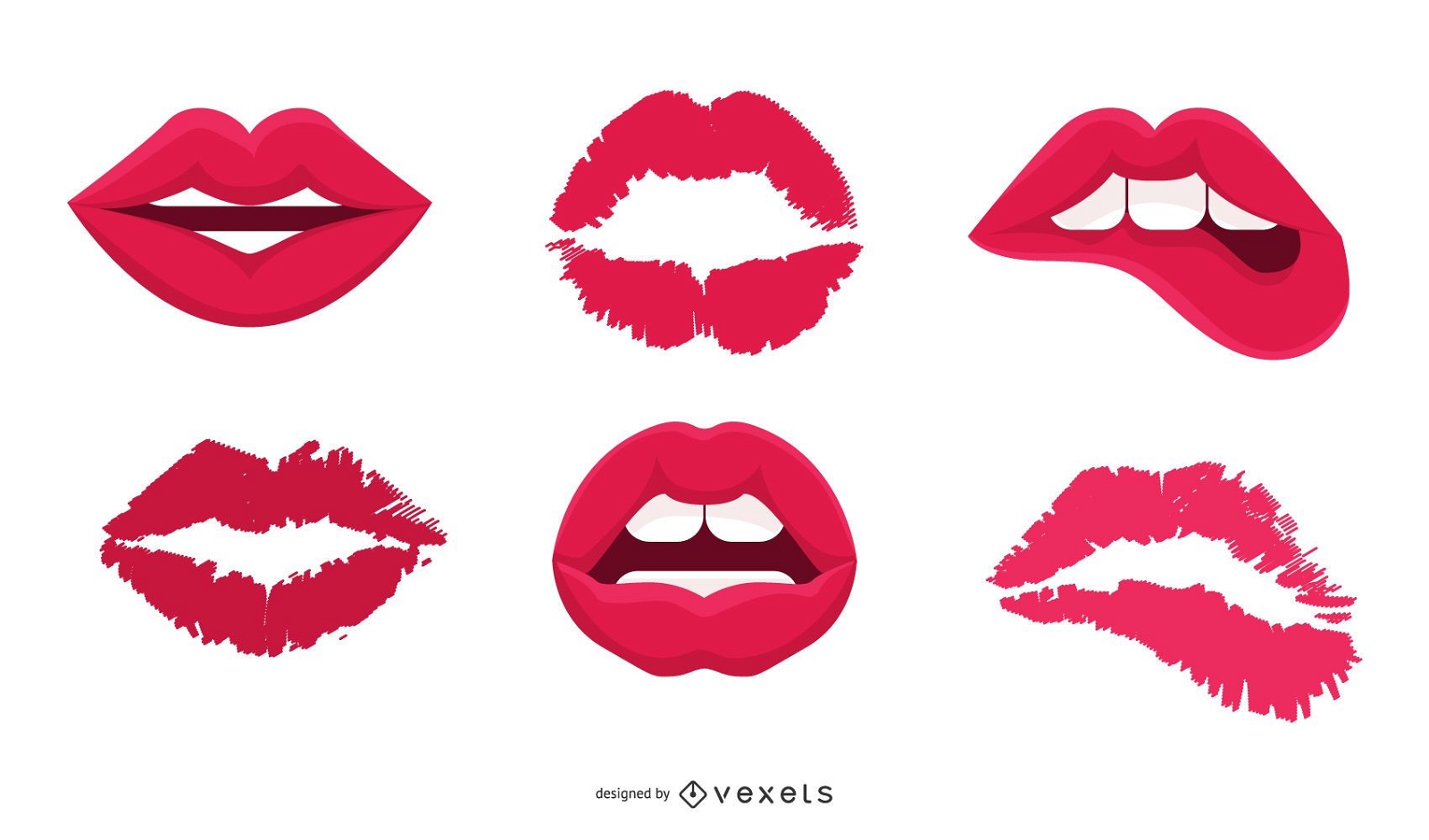 Vektor Lippen Kuss