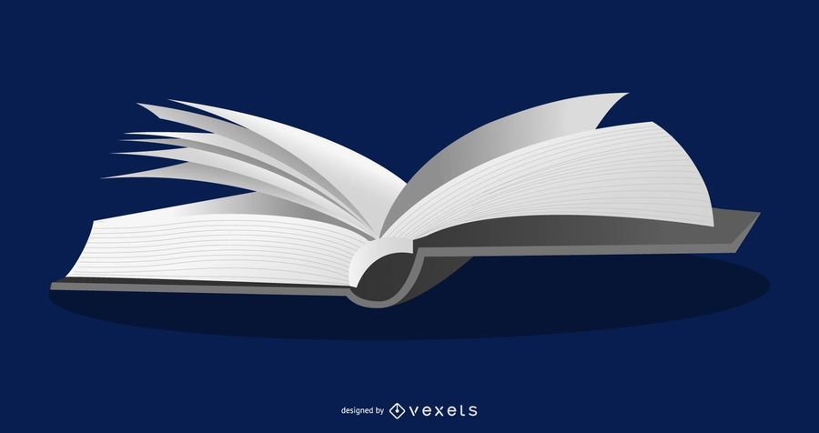 3D open book illustration 3D open book illustration