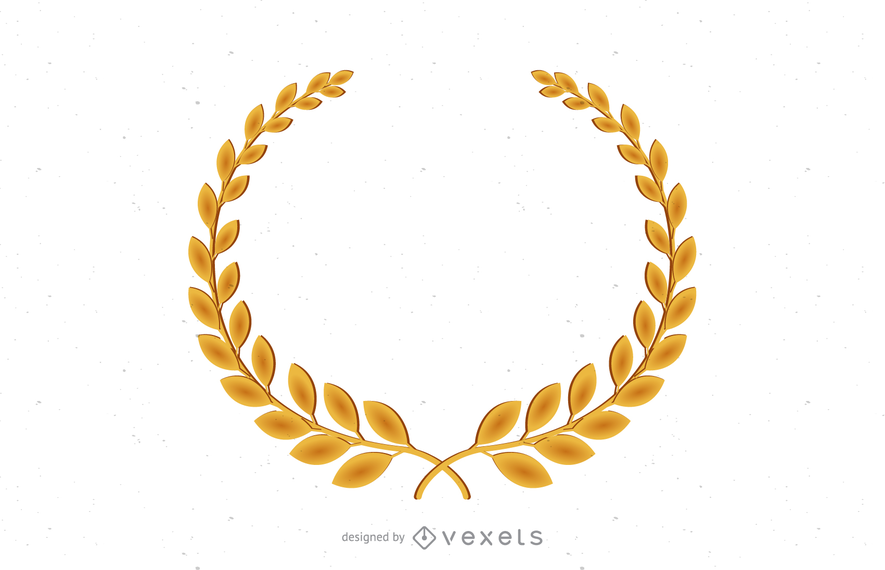 Vector de rama de olivo de oro Vector de rama de olivo de oro