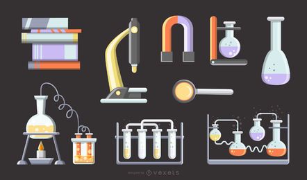 Vector de herramienta matemática física y química