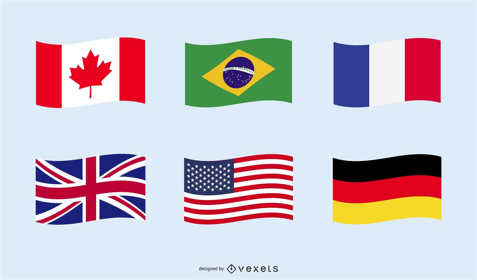 Conjunto de bandera nacional de países