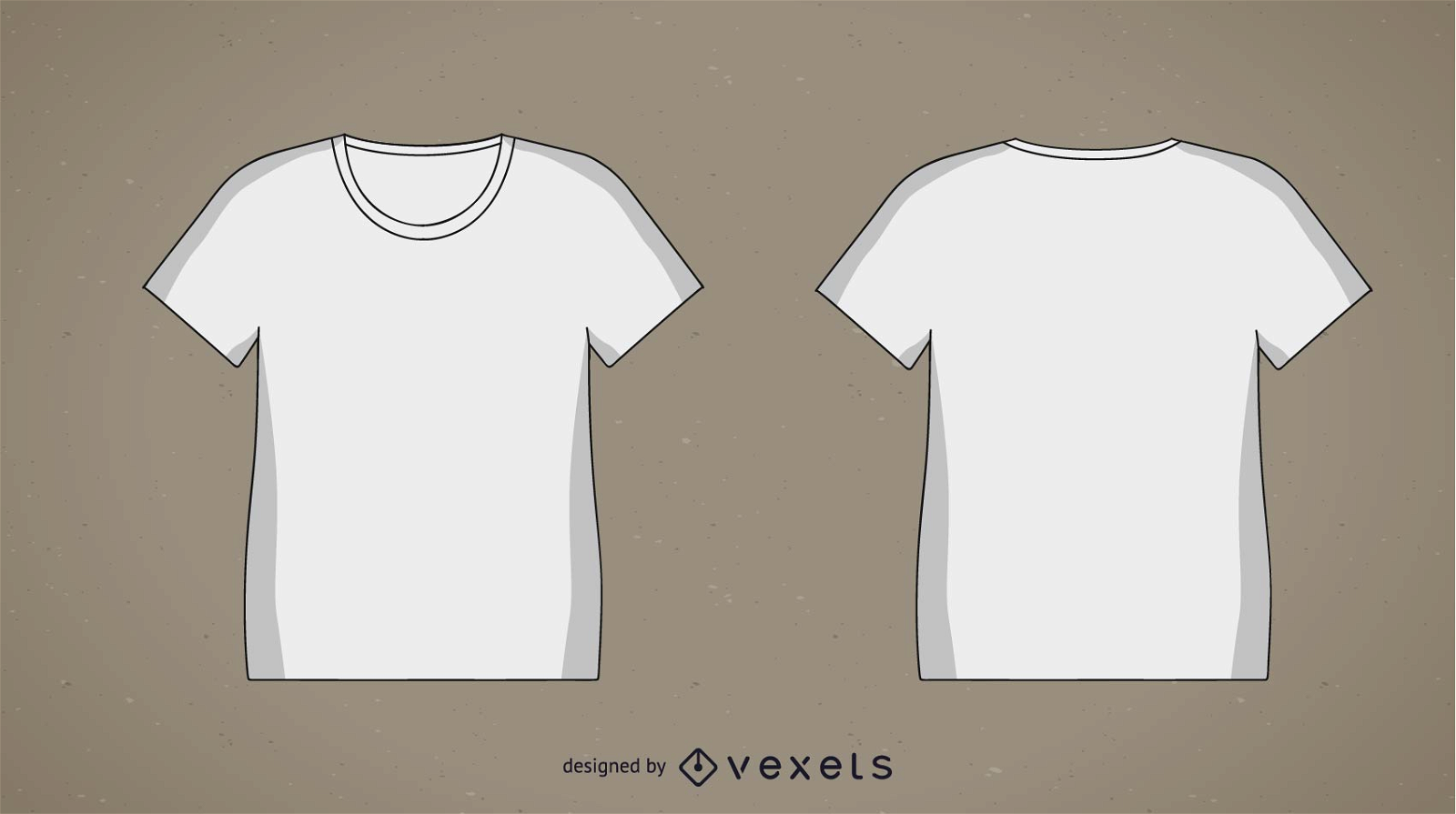 Conjunto de 2 camisetas em branco