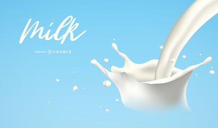 Leche vector