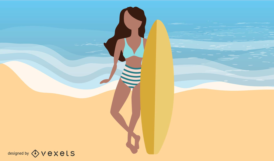 Sexy Bikini Babe Vector Sexy Bikini Babe Vector