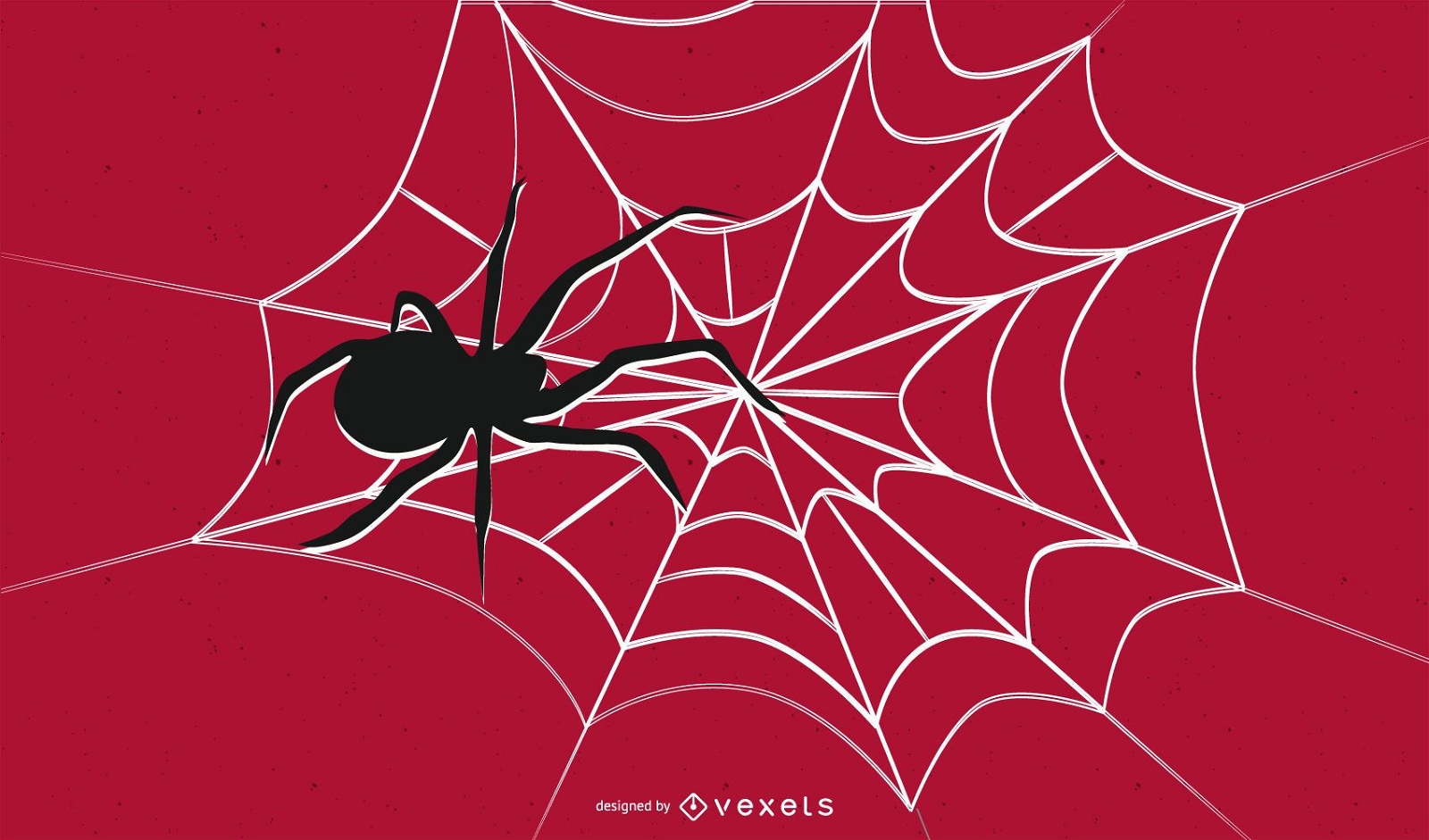 desenho de ilustração de teia de aranha