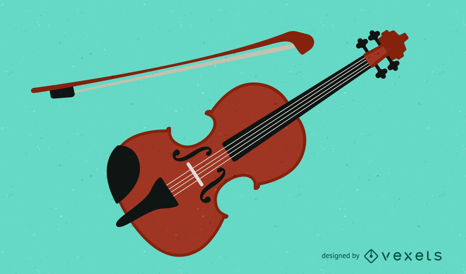 Vector de violín