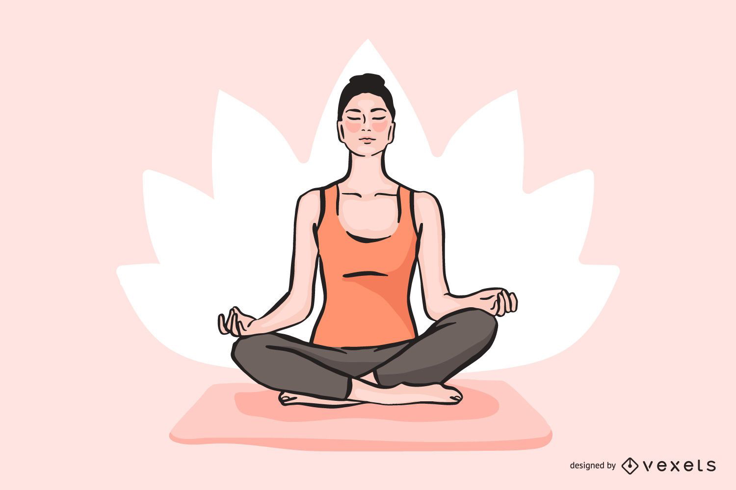 Vector de yoga