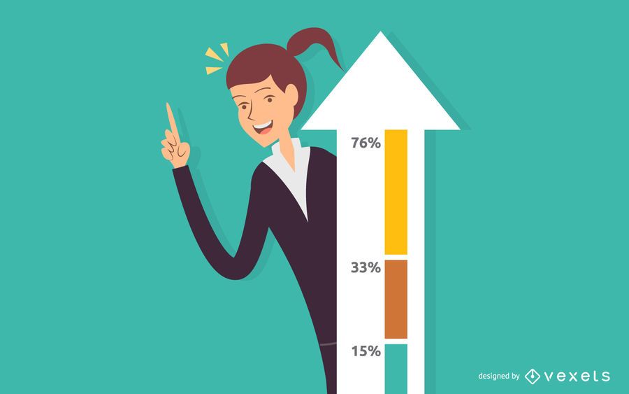 Successful businesswoman illustration Successful businesswoman illustration