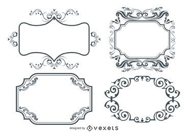 Flourish Ornamental Frame Design Pack
